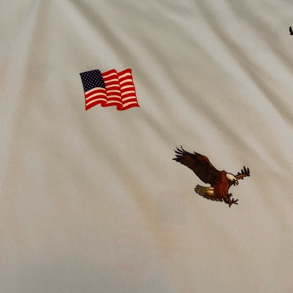 Gashouse 1776 Independence Polo Shirt Size Medium Color Sky Blue - Picture 2 of 5